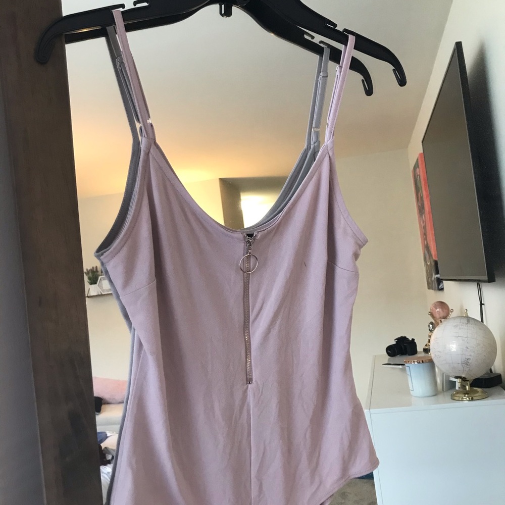 1/4 zipper body suit